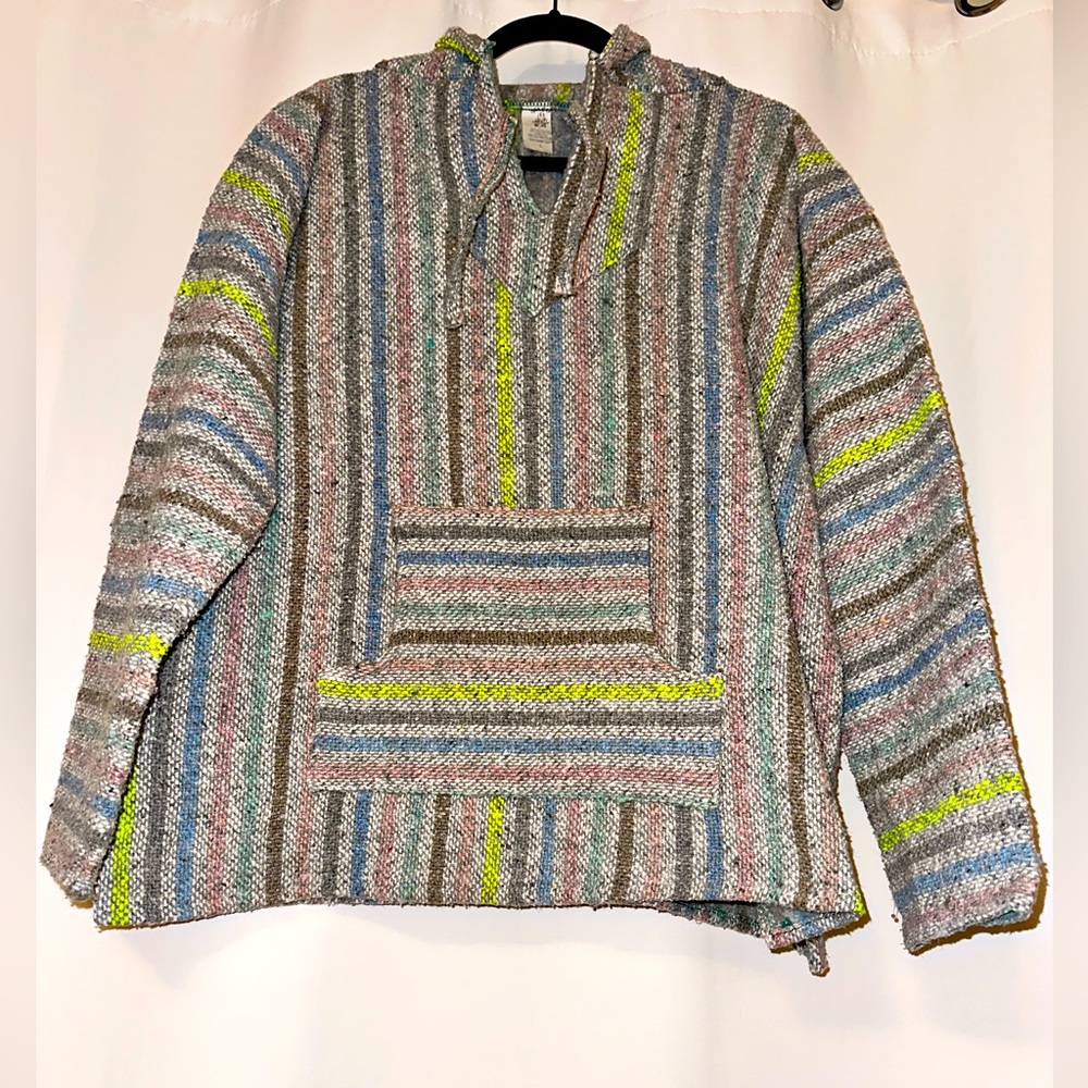 Mexican Baja Hoodie Sweater Jerga Pullover Unisex